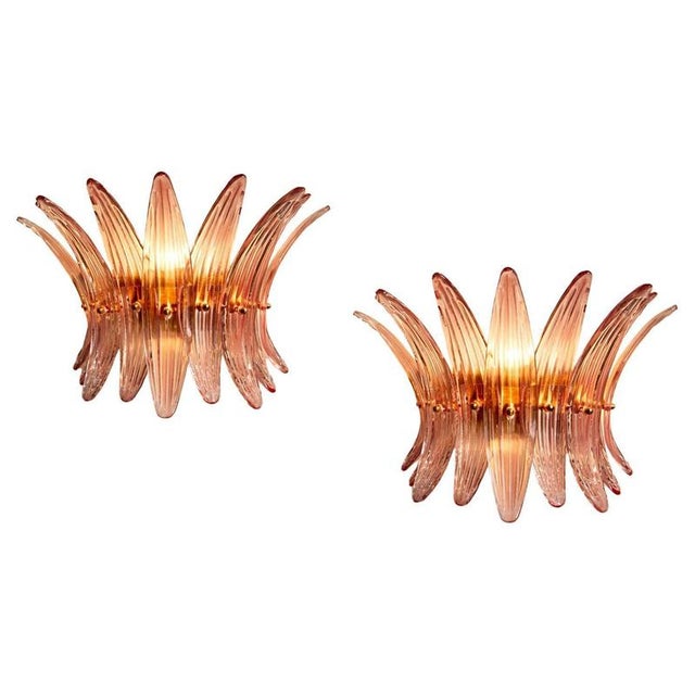 Italian Murano Glass Wall Sconces, 1990s, Set of 2 For Sale - Image 17 of 17