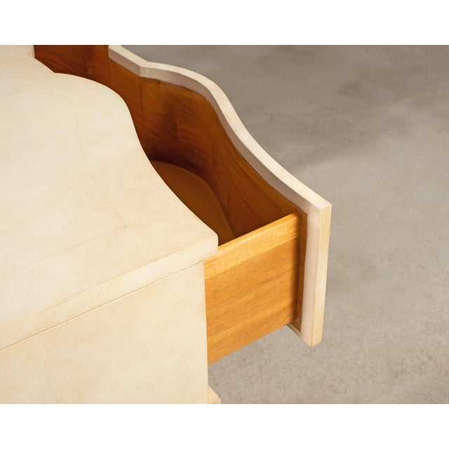 Ralph Lauren Art Deco Style Beauworth Parchment Chest For Sale - Image 10 of 17