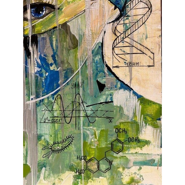 Original "The Biology of Care" by Fatima Erkenova Acrylic on Paper 2025 Coa Uk For Sale - Image 4 of 13