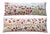 White Bird Suzani Lumbar Pillow Cover 18'' X 54'' - Set of Two For Sale