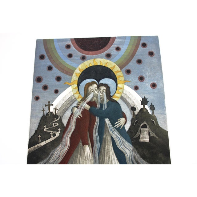 Ernst Steiner, Figurative Composition, 1975, Lithograph For Sale - Image 6 of 8