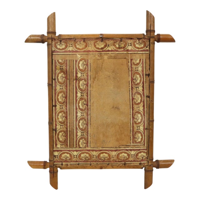 French Chinoiserie Faux Bamboo Mirror in Wood, 1920s For Sale - Image 16 of 18