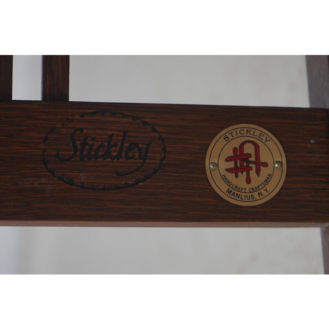Set of 6 Stickley Mission Oak Dining Chairs For Sale - Image 16 of 18