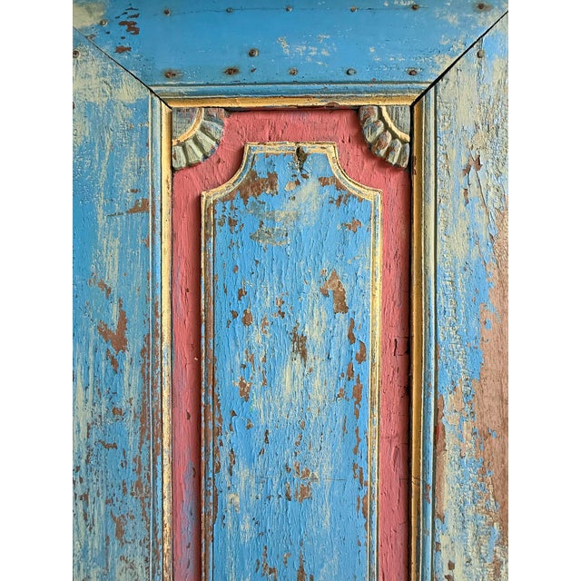 Blue Antique Madhura Balinese Door For Sale - Image 8 of 10