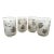 Vintage Mid-Century Modern Libbey Silver Leaf Motif Tumbler Glasses - Set of 4 For Sale