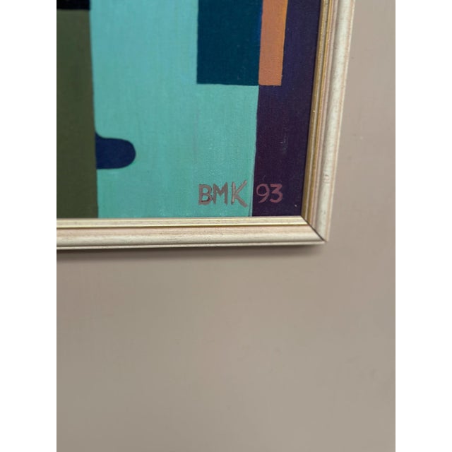 BMK, Abstract Still Life, 1993, Oil Painting on Canvas, Framed For Sale - Image 7 of 18
