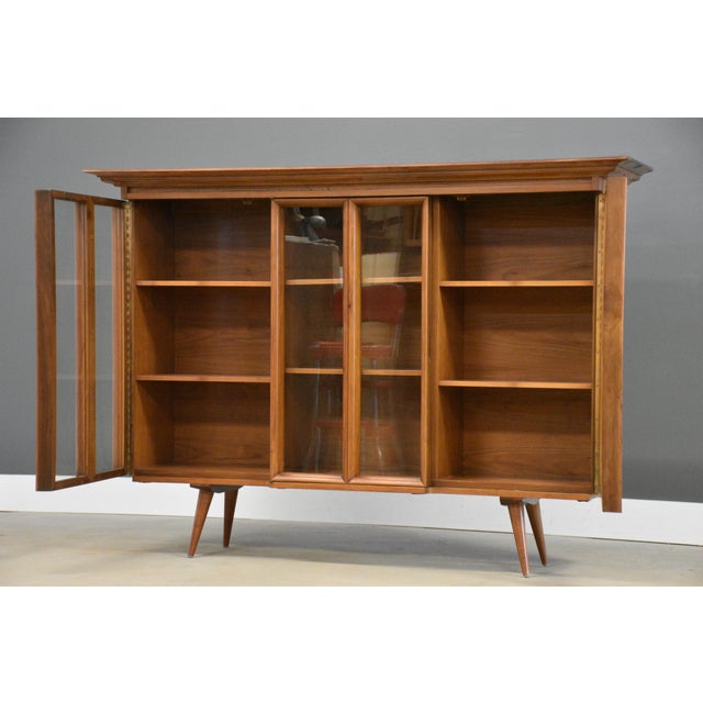 Mid-Century Modern Walnut Mid Century Bookcase For Sale - Image 3 of 9