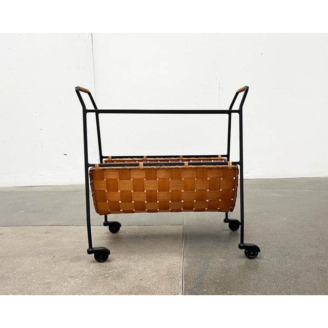 Mid-Century Modern German Serving Cart with Tray, 1960s For Sale - Image 16 of 18