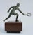 C.1974 Original Signed Curtis Jere' Bronze "Tennis Player" Sculpture on a Walnut Plinth Base For Sale In West Palm - Image 6 of 12