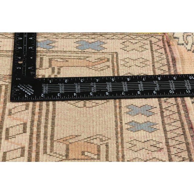 Vintage Peach Turkish Oushak Rug - 02'08 X 04'03 For Sale In Dallas - Image 6 of 9