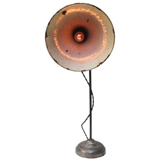 British Green Enamel and Nickel-Plated Brass Desk Light For Sale - Image 4 of 7
