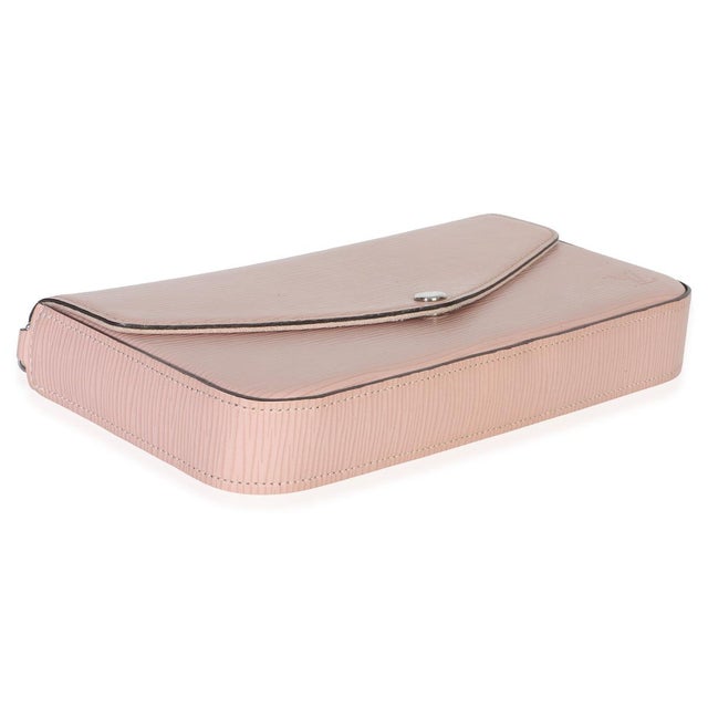 Pink Pink Epi Leather Felicie Pochette For Sale - Image 8 of 9