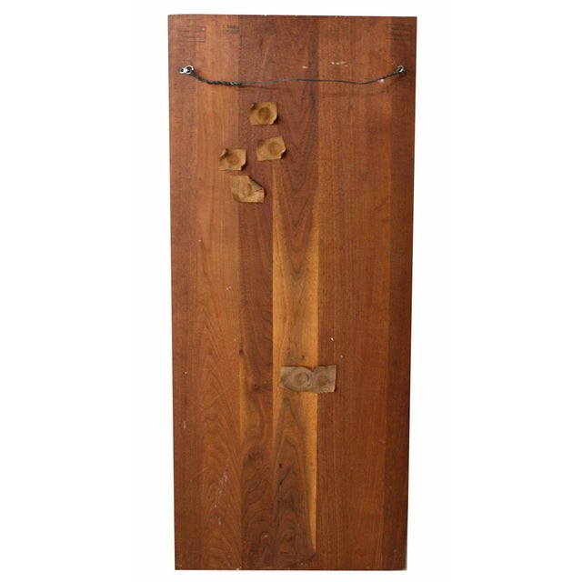 Non Matching Pair Cast Metal Sculptures of Fruits Solid Walnut Mount Board Mint! For Sale - Image 9 of 9