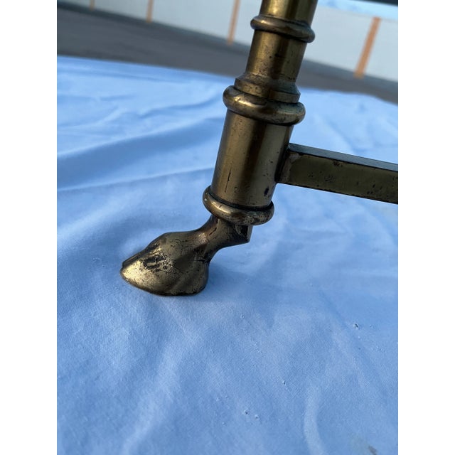 Brass Hoofed Foot Coffee From Mastercraft For Sale - Image 10 of 13