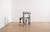 Angle II Armless Dining Chair in Grace Black Tuxedo Print For Sale - Image 4 of 8