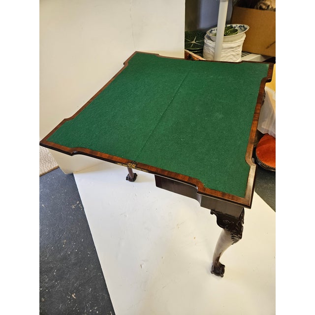 Period George III Mahogany Game Table For Sale - Image 4 of 7