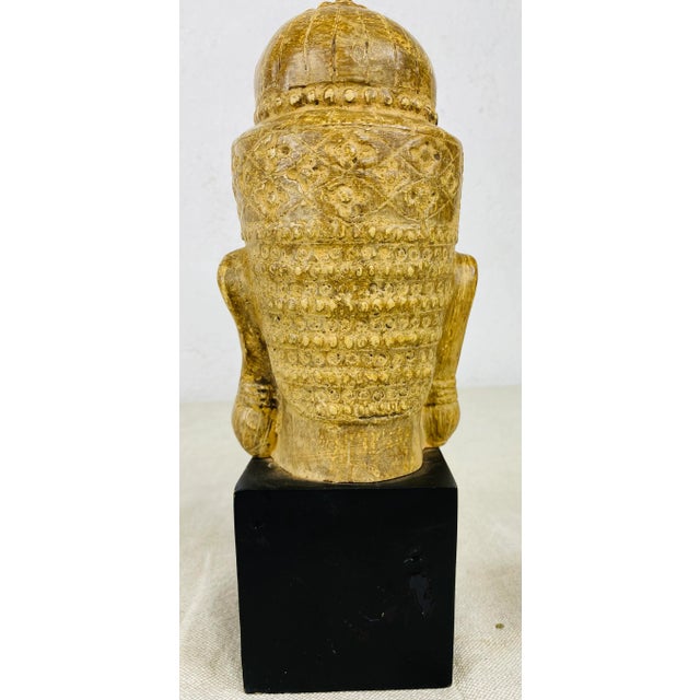Vintage Indonesian Figural Bust For Sale - Image 9 of 11