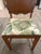 Art Deco 1930s Art Deco Vanity Chair Featuring Walnut Burl Veneer Inlay With Embroidered For Sale - Image 3 of 11