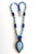 Organic Modern Artisan Larimar, Lapis Lazuli & Herkimer Diamond Sterling Silver Statement Necklace For Sale - Image 13 of 17