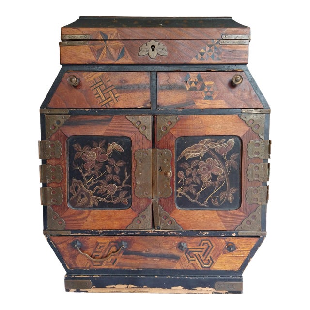 Antique Late 19th Century Chinese Jewelry Box For Sale