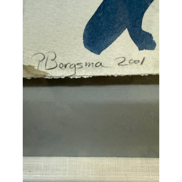 French Patrick Bergsma Lemons on Pedestal Watercolor, Signed For Sale - Image 3 of 12