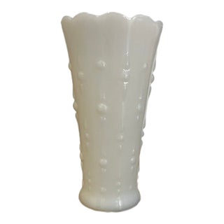 Vintage Small Milk Glass Vase For Sale