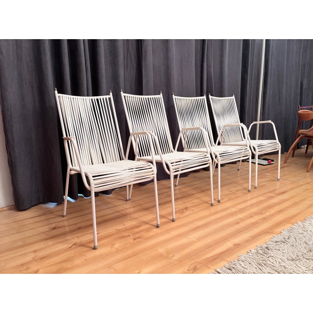 Metal Chairs from Mauser, Germany, 1960s, Set of 4 For Sale - Image 7 of 16