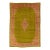 Antique Persian Mahal Wool Rug in Green Featuring a Center Motif For Sale