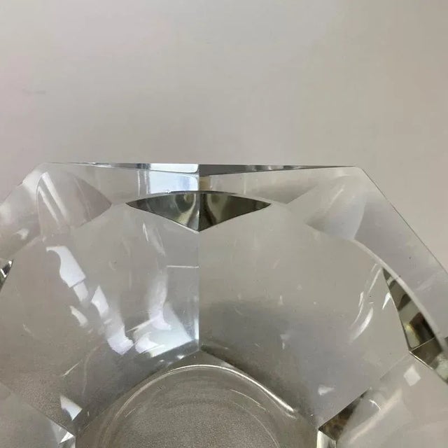 Large Murano Faceted Diamond Ashtray in the style of Flavio Poli, 1970s For Sale - Image 10 of 18