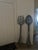 Art Deco Pottery Barn Oversized Spoon and Fork For Sale - Image 3 of 4