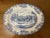 Mid Century, 1960s Blue Coaching Scenes by Johnson Bros. This is an oval platter with Scallops edges. Ironstone transfer...