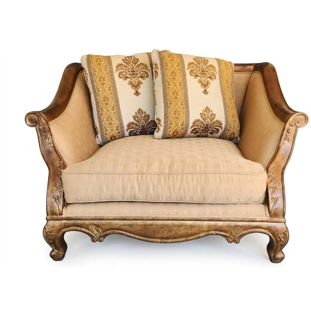 Baroque French Style Sofa and Loveseat For Sale - Image 3 of 11
