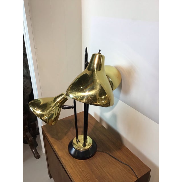 Mid-Century Modern Mid-Century Modern Thurston Triennial Gold Table Lamp, Circa 1960s For Sale - Image 3 of 10
