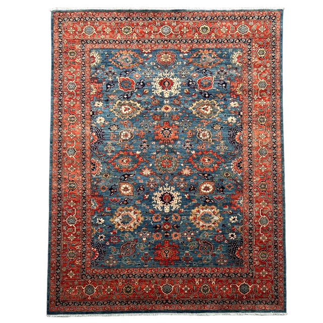 2010s Unique Persian Serapi Sultani Hand Knotted Rug 8'9 X 11'10 For Sale - Image 10 of 10