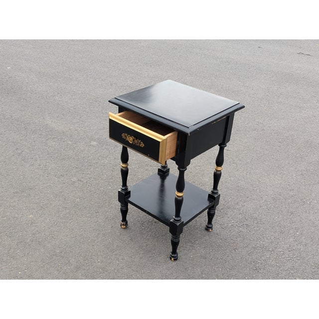 Late 20th Century Vintage French Louis XVI Style Side Table For Sale - Image 5 of 11