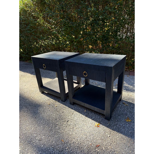 Pair of Serena and Lily Blake 1-Drawer Nightstands in Blue For Sale In Philadelphia - Image 6 of 18