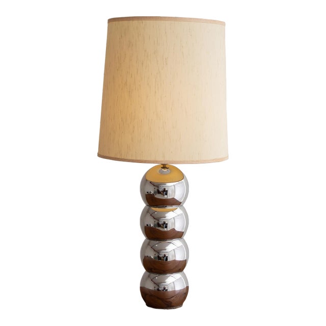 Mid Century George Kovacs Large Chrome 'Caterpillar' Lamp For Sale