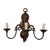 Mid 20th Century Bronze 3-Light William's Burge Style Sconce For Sale