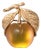 Vintage Signed Napier Goldtone Yellow Peach Brooch For Sale