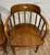 Antique Barrel Back Oak Pub Chairs Captain’s Chairs - Pair For Sale - Image 4 of 11