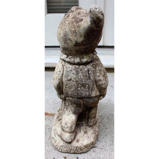 English Mid-20th Century English Cast Stone Garden Gnome Planter For Sale - Image 3 of 3