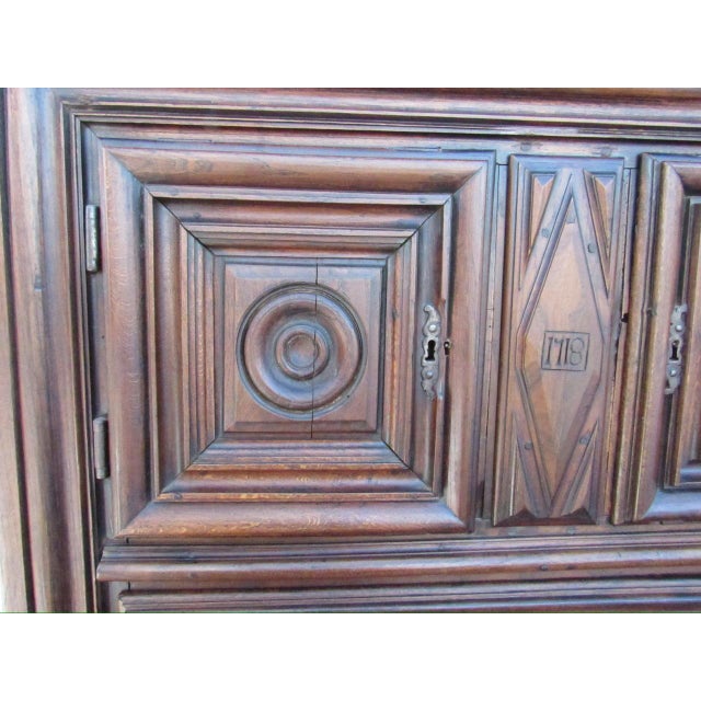18th. Century Paneled French Armoire From Normandy For Sale In San Francisco - Image 6 of 18