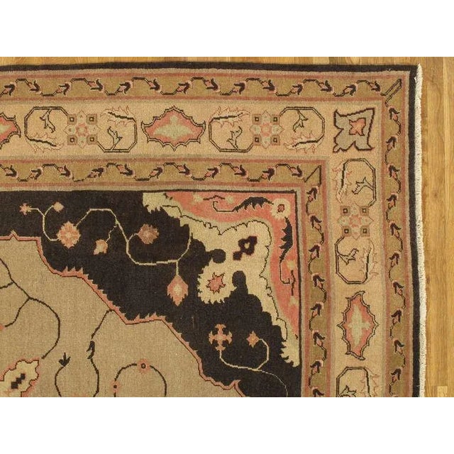 1900 - 1909 Antique Indian Agra Carpet For Sale - Image 5 of 6