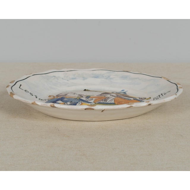 French Country 18th Century French Revolution Faience Plate For Sale - Image 3 of 4