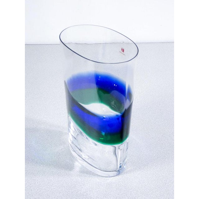 Polychrome Blown Glass Vase by Carlo Moretti For Sale - Image 9 of 18