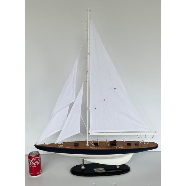 Timeless Nautical J-Yacht Rainbow Model Boat, showroom floor sample