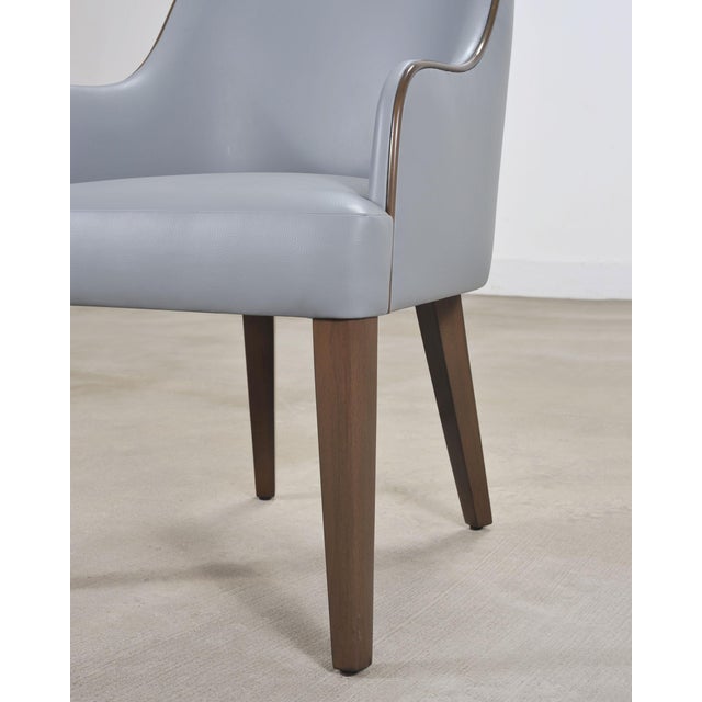 Set of Six A. Rudin No. 807 Walnut Bouclé Gondola Dining Chairs For Sale - Image 10 of 18