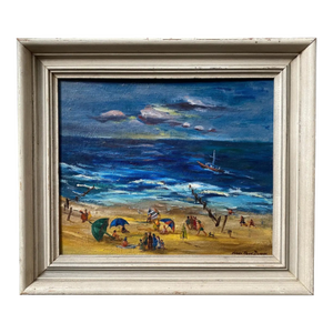 1948 Norma Page Donges Beach Oil on Canvas
