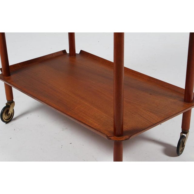 Teak Bar Cart by Poul Hundevad, Denmark, 1960s For Sale - Image 6 of 8