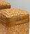Mid 20th Century Vintage Lidded Woven Wicker Nesting Baskets, Pair For Sale - Image 5 of 5